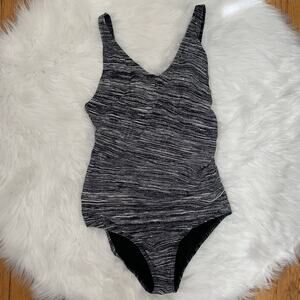 Speedo Black and White Women's One Piece Swimsuit